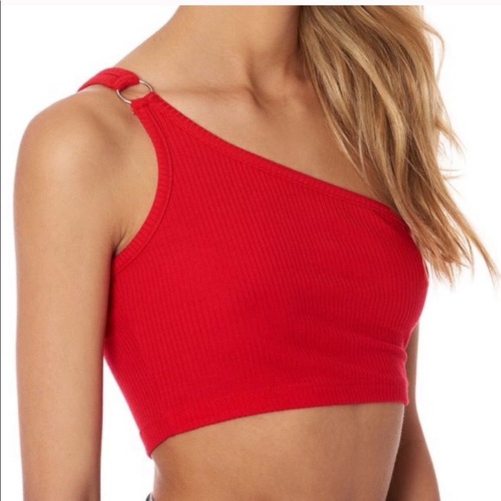 LF brand Emma&Sam brand new red one shoulder top